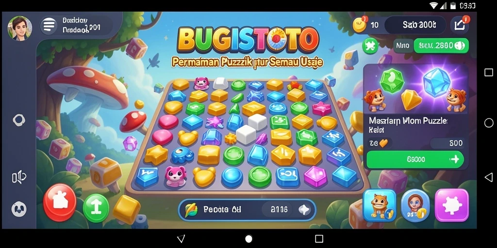 Tampilan gameplay <strong>BUGISTOTO</strong> yang menarik dan menantang puzzle.