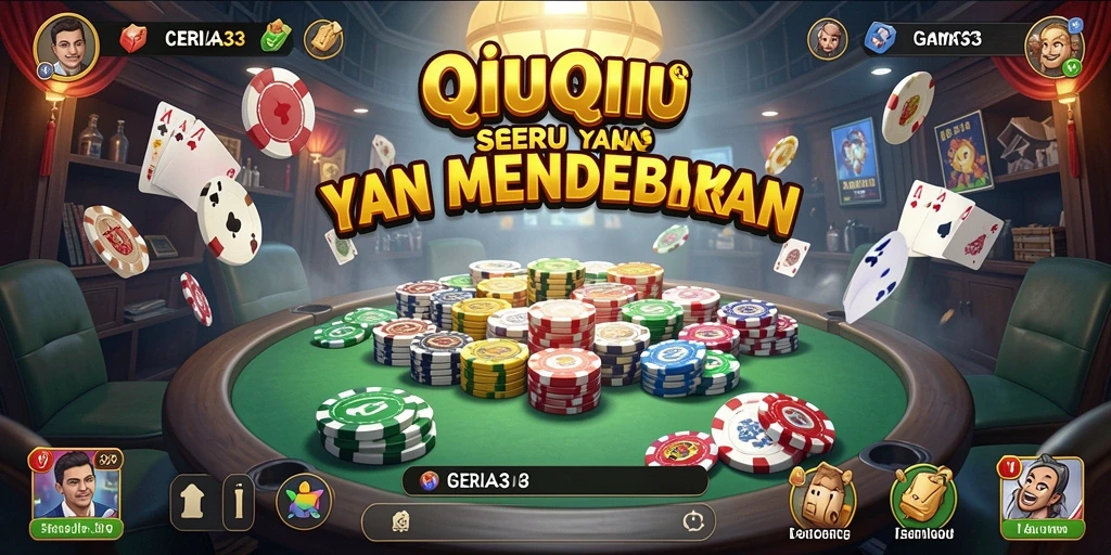 Screenshot gameplay CERIA33 menampilkan aksi seru permainan QiuQiu.