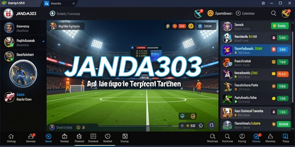 Tampilan menarik dari aplikasi JANDA303 saat menggunakan fitur taruhan langsung.
