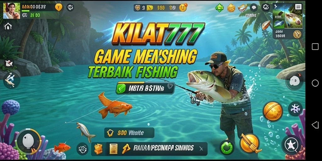 Tampilan gameplay seru KILAT777 saat memancing di lokasi yang menakjubkan.