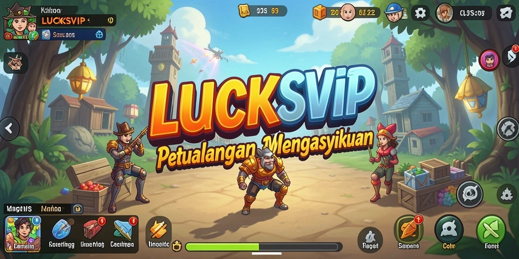 Tampilan gameplay LUCKSVIP yang menampilkan karakter dan strateginya.