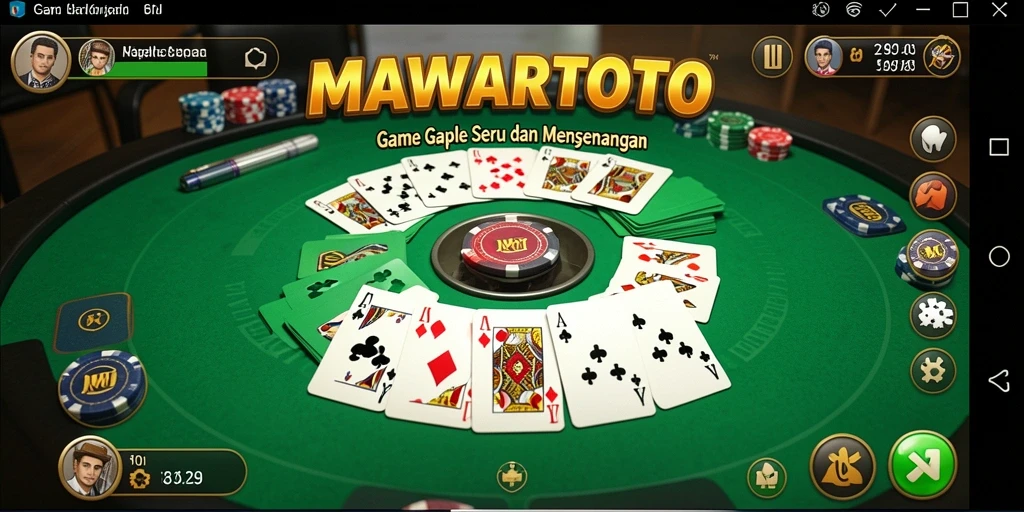 Tampilan gameplay seru dari MAWARTOTO menunjukkan keseruan bermain Gaple.
