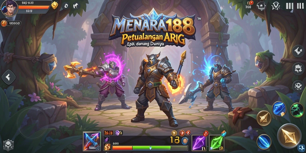 Screenshot MENARA188 yang menampilkan aksi seru dalam pertempuran ARPG.