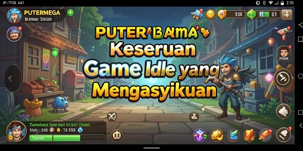 Tampilan interaktif dari gameplay PUTERMEGA yang menyenangkan.