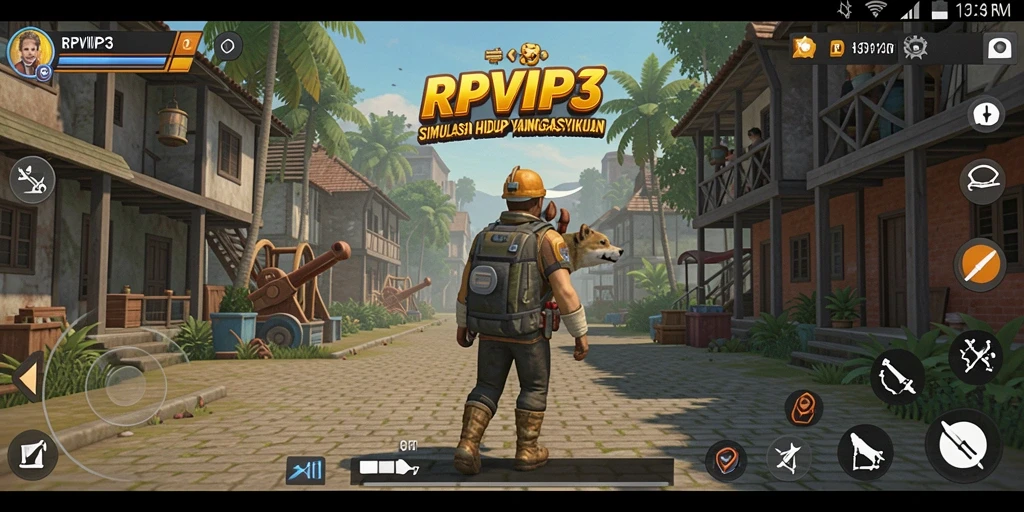 Tampilan menarik dari gameplay RPVIP3 yang imersif dan interaktif.