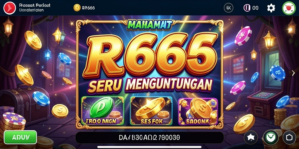 Screenshot gameplay RR666 yang menampilkan mesin slot yang menarik.