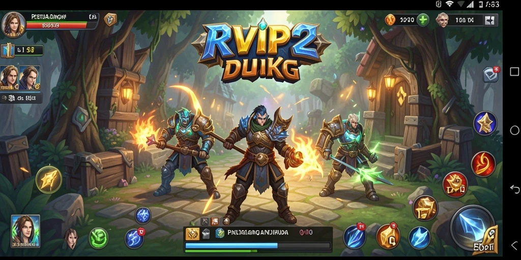 Tampilan gameplay epik dalam dunia RPG RVIP2 yang menakjubkan.