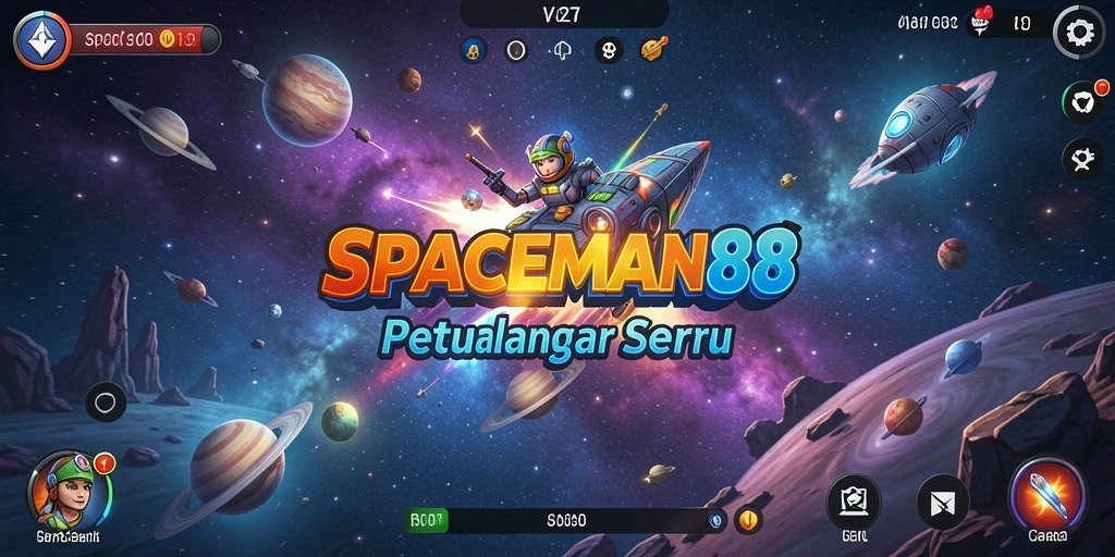 Tampilan gameplay SPACEMAN88 yang mendebarkan saat menjelajahi luar angkasa.