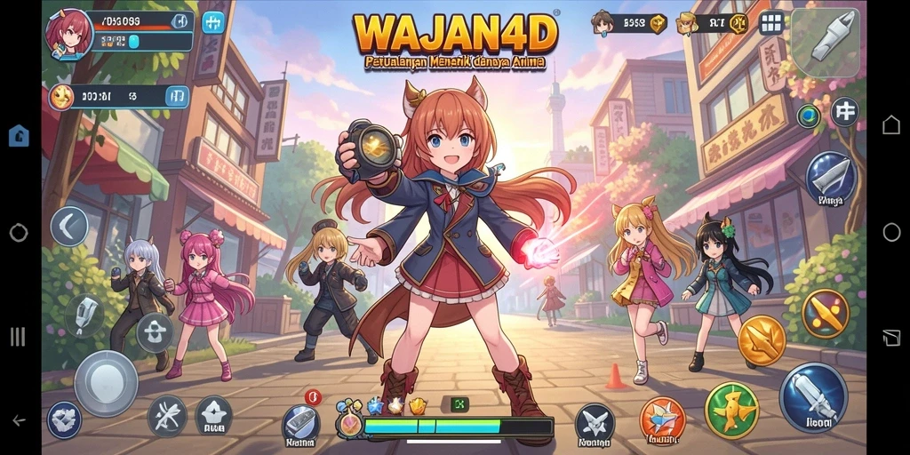 Gameplay seru WAJAN4D dengan karakter Anime yang menarik.